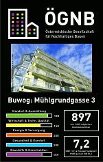 Passivwohnhaus Mühlgrundgasse 3, BUWOG Bauen und Wohnen GMBH, 897 Punkte ÖGNB